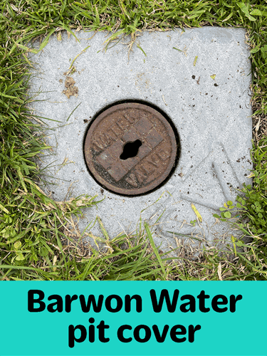 Example of a Barwon Water pit cover