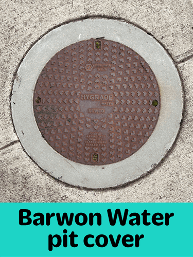 Example of a Barwon Water pit cover