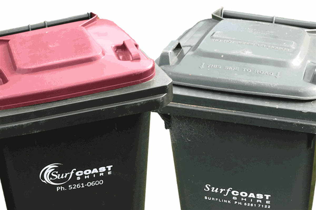 Bin Lid Changes Surf Coast Shire