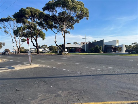 Bristol Road intersection and church.jpg