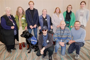 Members of the All Abilities Advisory committee posing for a photo