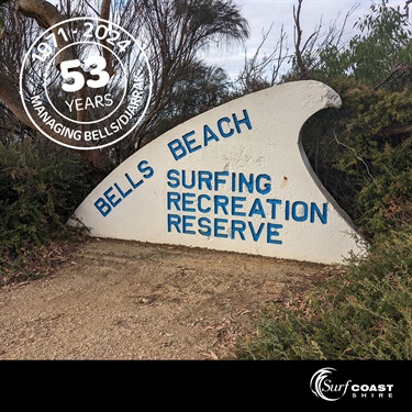 Bells Beach Wave Sign